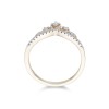 9ct Yellow Gold 0.19ct Princess Wishbone Diamond Ring
