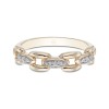 9ct Yellow Gold Link Fancy 0.04ct Diamond Ring