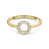 9ct Yellow Gold 0.15ct Open Circle Diamond Ring