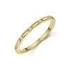 9ct Yellow Gold 0.04ct Round Brilliant Diamond Fancy Band