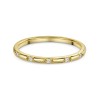 9ct Yellow Gold 0.04ct Round Brilliant Diamond Fancy Band