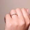 9ct Yellow Gold 0.04ct Round Brilliant Diamond Fancy Band