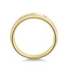 9ct Yellow Gold 0.16ct Round Brilliant Diamond Fancy Band
