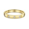 9ct Yellow Gold 0.16ct Round Brilliant Diamond Fancy Band