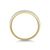 9ct Yellow Gold Round Brilliant 0.25ct Diamond Fancy Band