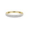 9ct Yellow Gold Round Brilliant 0.25ct Diamond Fancy Band