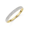9ct Yellow Gold Round Brilliant 0.25ct Diamond Fancy Band