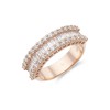 18ct Rose Gold Brilliant and Bagutte Cut 1.10ct Diamond Fancy Band 1