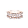 18ct Rose Gold Brilliant and Baguette Cut 2.00ct Diamond Fancy Band