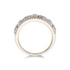 9ct Yellow Gold Brilliant Cut 0.33ct Diamond Fancy Band