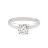 18ct White Gold 1.00ct Round Brilliant Solitaire Diamond Ring