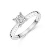 Platinum Princess Cut 1.00ct Diamond Solitaire Ring