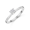 Platinum Tulip Set Round Brilliant 0.33ct Diamond Solitaire Ring