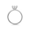 Platinum Round Brilliant 0.75ct Compass Set Diamond Solitaire Ring