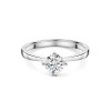 Platinum Round Brilliant 0.75ct Compass Set Diamond Solitaire Ring