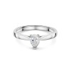 Platinum Pear Cut 0.50ct Diamond Solitaire Ring 