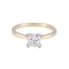 18ct Yellow Gold 1.00ct Princess Cut Diamond Solitaire