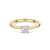 18ct Yellow Gold Tulip Set 0.50ct Round Brilliant Diamond Solitaire Ring