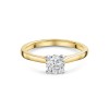 18ct Yellow Gold Tulip Set 0.75ct Round Brilliant Diamond Solitaire Ring