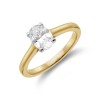 18ct Yellow Gold Oval Cut 1.00ct Diamond 4 claw Solitaire Ring