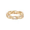Ungar and Ungar 18ct Yellow Gold 0.20ct Diamond Floral Full Hoop Ring