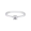 Kissing Diamonds 18ct White Gold 0.29ct Round Brilliant Diamond Solitaire Ring