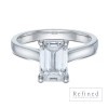 Platinum Emerald Cut 2.00ct Lab Diamond Solitaire Ring