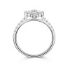 9ct White Gold Brilliant Cut Diamond 0.73ct Cluster Ring