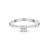 Platinum Tulip Set Round Brilliant 0.33ct Diamond Solitaire Ring