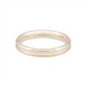 Ladies 18ct Yellow Gold 3mm Concave Bevelled Edge Wedding Ring