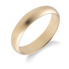 18ct Yellow Gold D-Shape 4mm Wedding Ring