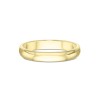 Ladies 18ct Yellow Gold 3mm D-Shape Wedding Ring