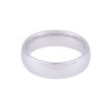 18ct White Gold Medium Court Wedding Ring 6mm