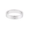 18ct White Gold Diamond Polished Wedding Ring