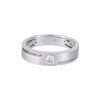 Gents 18ct White Gold 0.36ct Diamond Set Wedding Band