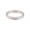 18ct 2 Colour Gold Single Row Sparkle Cut 3mm Wedding Ring