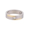 2 Colour Princess Cut Diamond Frost Wedding Ring