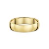 9ct Yellow Gold 5mm D-Shape Gents Wedding Ring