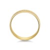 9ct Yellow Gold 5mm Patterned Gents Wedding Band