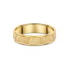 9ct Yellow Gold 5mm Patterned Gents Wedding Band