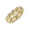 9ct Yellow Gold 5mm Ladies Plaited Wedding Ring