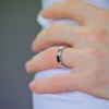 9ct White Gold Light Weight Soft Court 5mm Wedding Ring