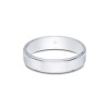 9ct White Gold Light Weight Soft Court 5mm Wedding Ring