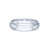 Gents 9ct White Gold 4mm Light Court Wedding Ring