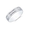 9ct White Gold Sparkle Cut Wedding Ring 5mm