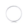9ct White Gold 5.0mm Hammered Effect Wedding Band