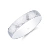 9ct White Gold 5.0mm Hammered Effect Wedding Band