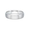 Gents 9ct White Gold Satin Effect Wedding Band
