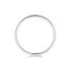 Gents 9ct White Gold Satin Effect Wedding Band