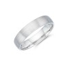 Gents 9ct White Gold Satin Effect Wedding Band